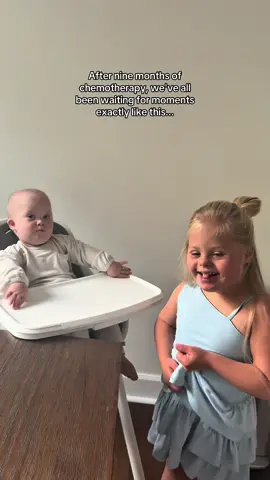 This morning, I was in the middle of the before school craziness and I see out of the corner of my eye Aria feeding Luca 🥹. I can’t even explain to you all how good she is with him, she’s so gentle and really acts like a little mom to him, she’s literally obsessed 🥰.  When he’s gone at the hospital, she signs baby asking for him. For a few days after his hospital admission when I go to get her from her room in the morning, she runs right to his room checking if he’s there and then after a few days she stops and it always breaks my heart. It’s like she hasn’t fully understood but maybe understands too much all at the same time 😭. They have a unique connection. I know they both have Down syndrome and it’s easy to assume that’s what it is but I don’t know it feels more than that, it feels spiritual. Like they have a direct line to Heaven that they both know about and are experiencing a reality different from ours, I don’t know, I don’t know if we’ll ever know, but it’s tangible.  I’ve waited for these simple moments for a year, and I’m loving them 😭 I don’t want to miss anything. Thank you Jesus for these sweet souls ✨ #downsyndrome #leukemia #Siblings #fyp #foryoupage 