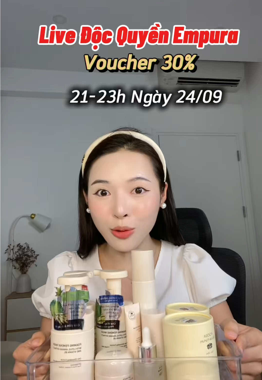 Đăng ký nhận voucher lên tới 30% tối nay đi mấy bà #empura #medzavy #tiktokviral #tiktoklive 