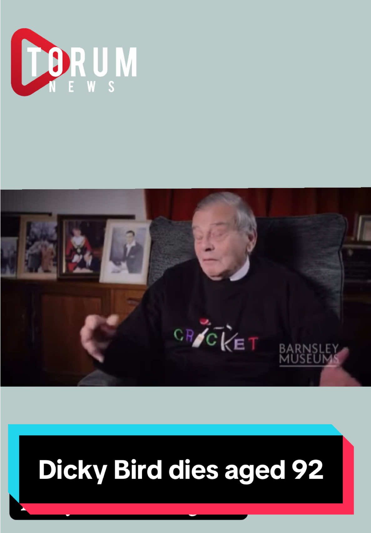 Umpire Dicky Bird ages aged 92.  In a statement, the club said on X: 