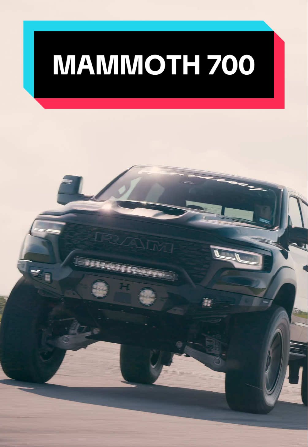 The all-new MAMMOTH 700 RHO, a hard-hitting successor to the legendary TRX.  #Hennessey #Mammoth700 #Supertruck #RamTRX #tiktokcarglowupcampaign 