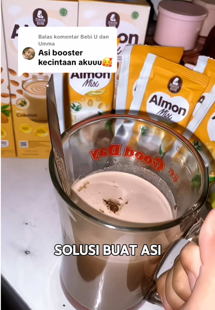 Membalas @Bebi U dan Umma #asiboostermamabear #mamabear #susupelancarasi #almonmix 