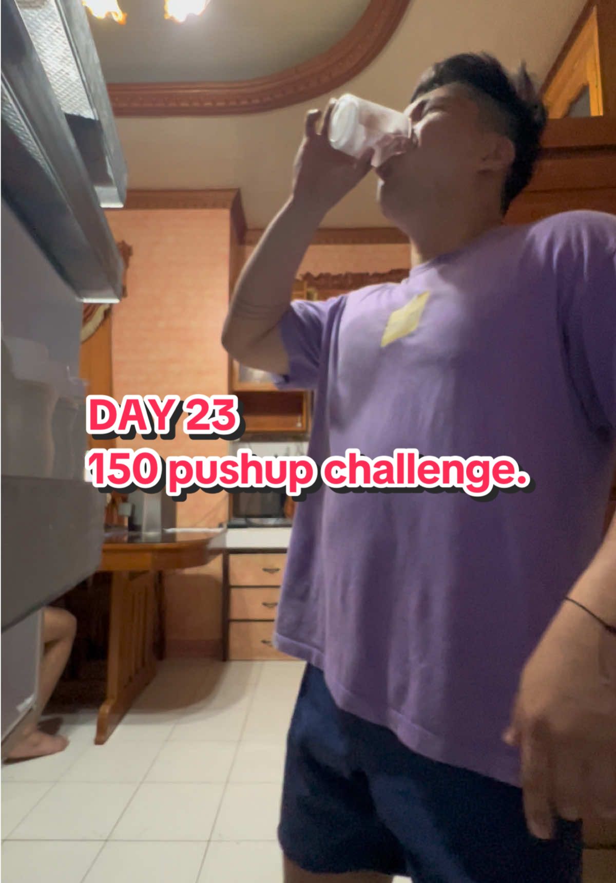 Day 23 | 150 pushup challenge. #100pushupschallenge #day23 #consistency #fyp #homeworkout 