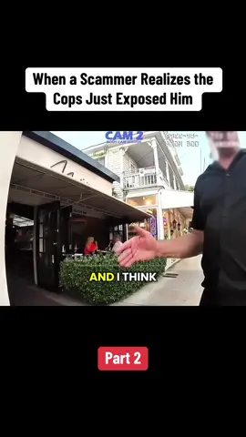 When a Scammer Realizes the Cops Just Exposed Him. Part 2 #cop #crime #usa #law #bodycamcops 