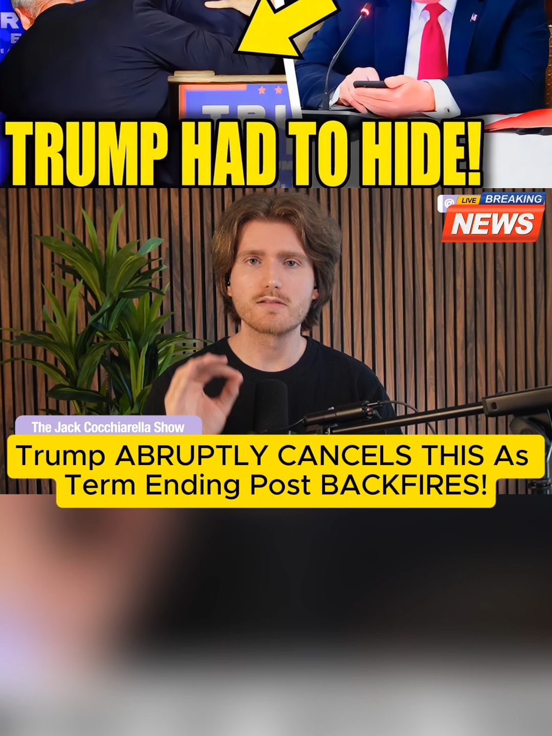 reacts to Donald Trump hiding away from a meeting with Hakeem Jeffries and Chuck Schumer #breakingnews #fyp #viral