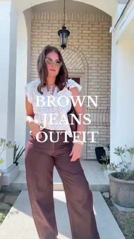 #OOTD #tuesdayoutfit #outfitideas #brownjeans #barreljeans 