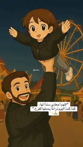 “اللهم أجعلني سندًا لها، كما كنتُ اليوم ذراعًا يحملها للفرح.