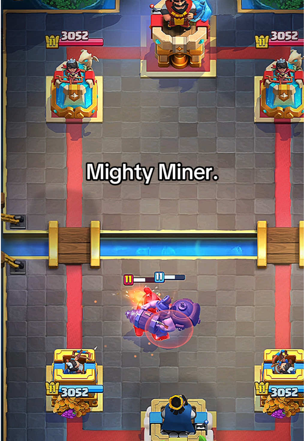 The best champion👑 #clashroyale #clashroyalemoments #mightyminer 