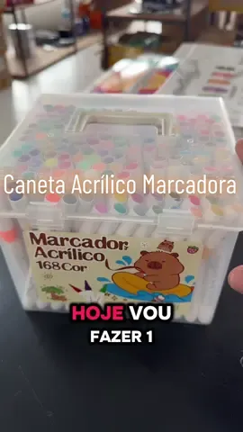Caneta Aceilica Parte 2 🔗 Link do ☝️produto na Carrinho Amarela na Bio #caneta #fyp #tiktokshop #desenhar #art 