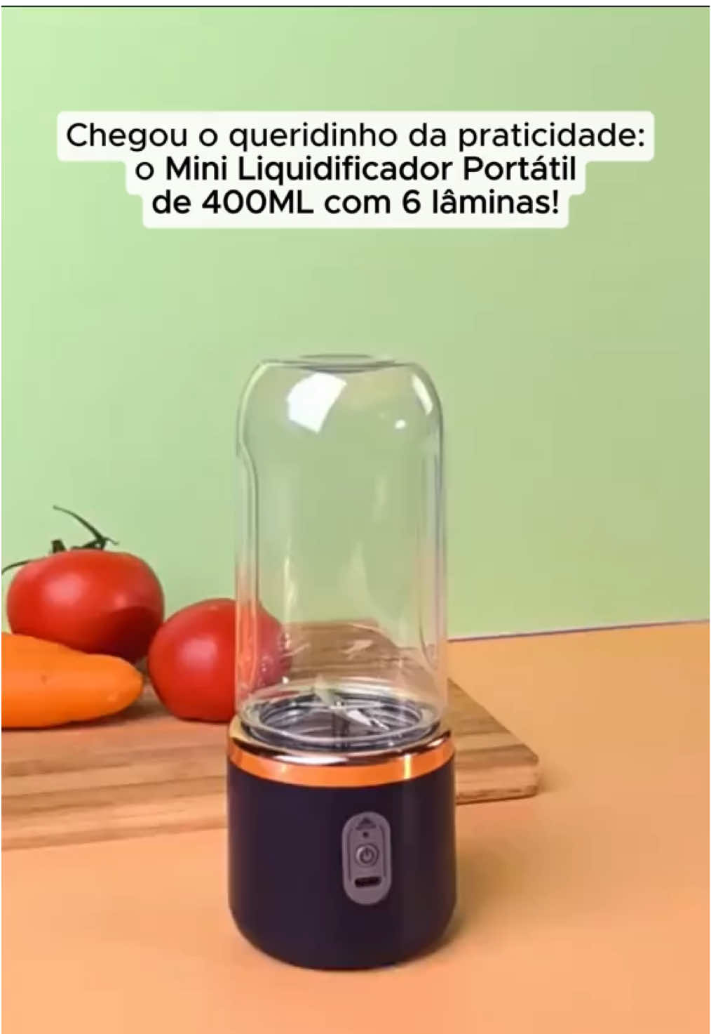 🍓⚡ Mini liquidificador portátil que acompanha você pra qualquer lugar! #shake #mini #pratico #shopee 
