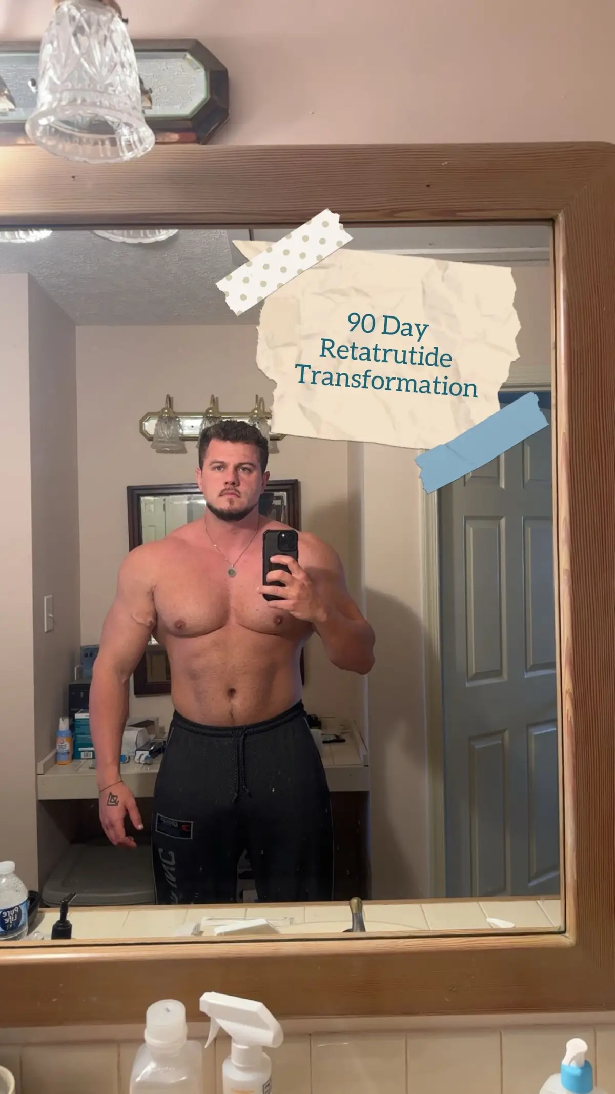 Full break down on side effects, dosing, example transformations on my YouTube - Tristanhuseby - p.s literally just woke up in the second photo hence why I look disheveled as sh*t🤣