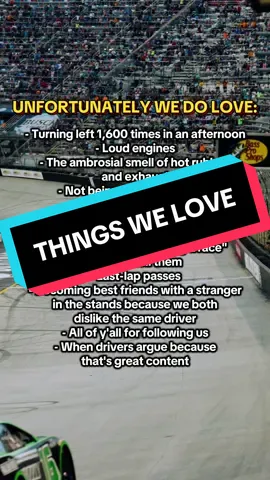 And we love all of them equally #NASCAR