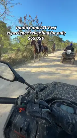 Never went this fast or had this much fun on a ATV and all only for $65 you visit a beach and a cave 💕💕 I did almost drown at the cave part tho #puntacana #thingstodopuntacana #puntacanavacation #atvpuntacana #macaobeach 