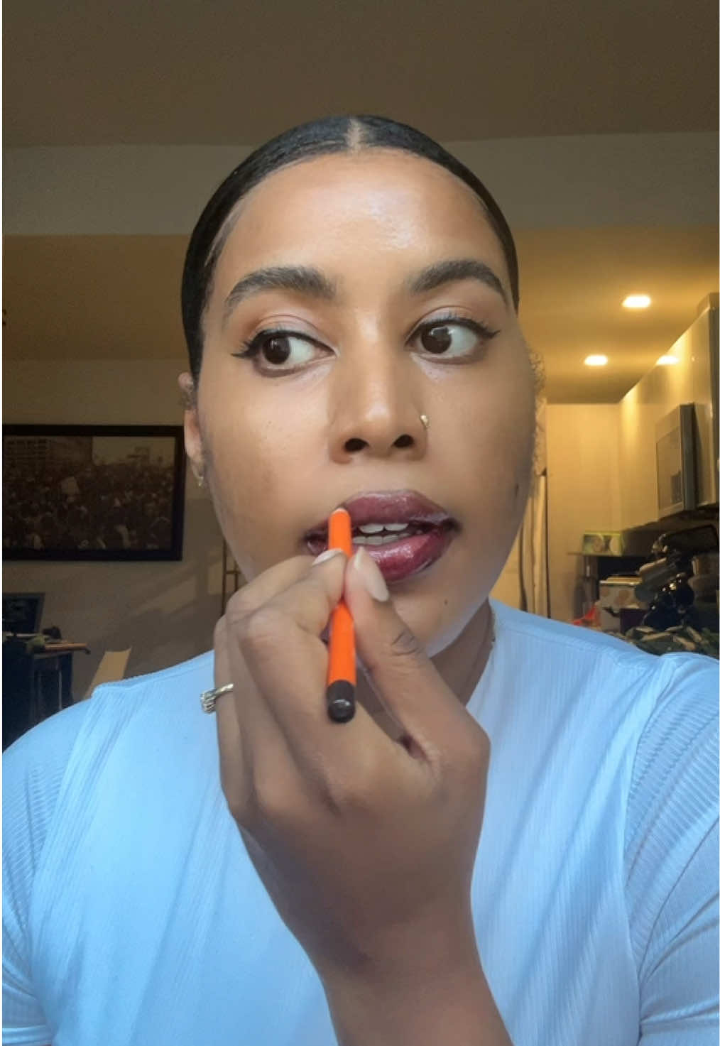 Lip stain - @SACHEU Beauty US  Lip balm - @Olehenriksen  Lip pencil - Ami Cole  #lipcombo #lipcombotutorial #lipstain #lippencil #lipbalm 