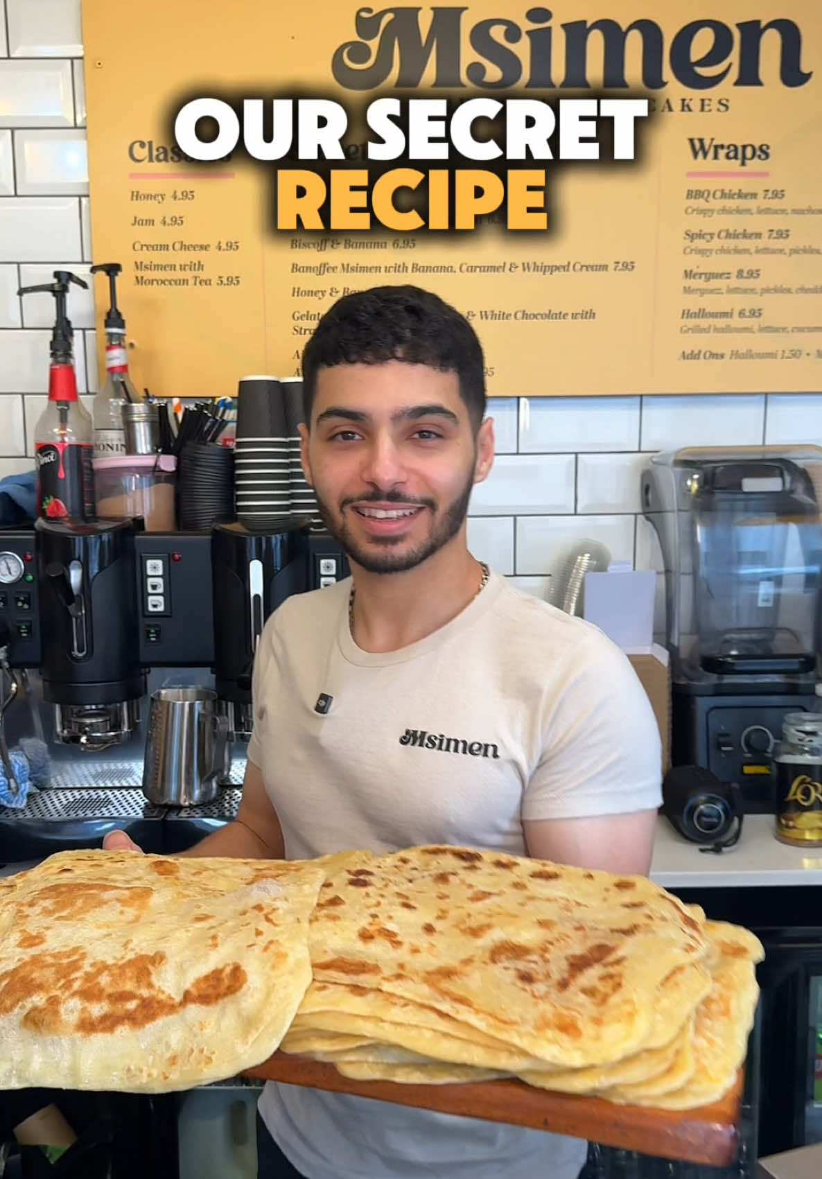Moroccos Biggest Kept Secret! 🥞 #msimen #portobello #morrocan #londonfood #westlondon 