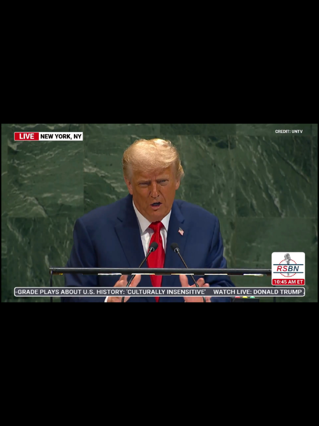 President Trump's Full Speech today at the United Nations in NYC. 09/23/25