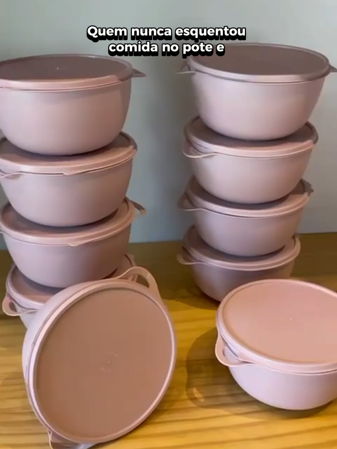 Kit 10 Potes Bowls com Tampa na Shopee ID BRZ-HVR-YAT  #kit #kitpote #10potes #bowl #cozinha