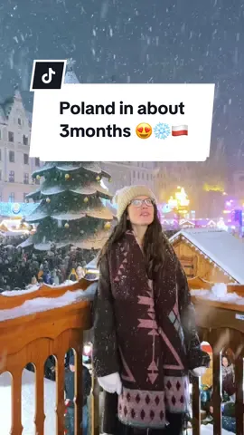 Poland in 3 months 💙🌲🇵🇱 Some beautiful and cosy views from my past visits to Poland during the Christmas season 🌲 💙🇵🇱 Have any of you traveled to Poland during this time of the year?  💙❄️🇵🇱 #polandtiktok #christmas #polandtravel #christmasmarket #Poland 