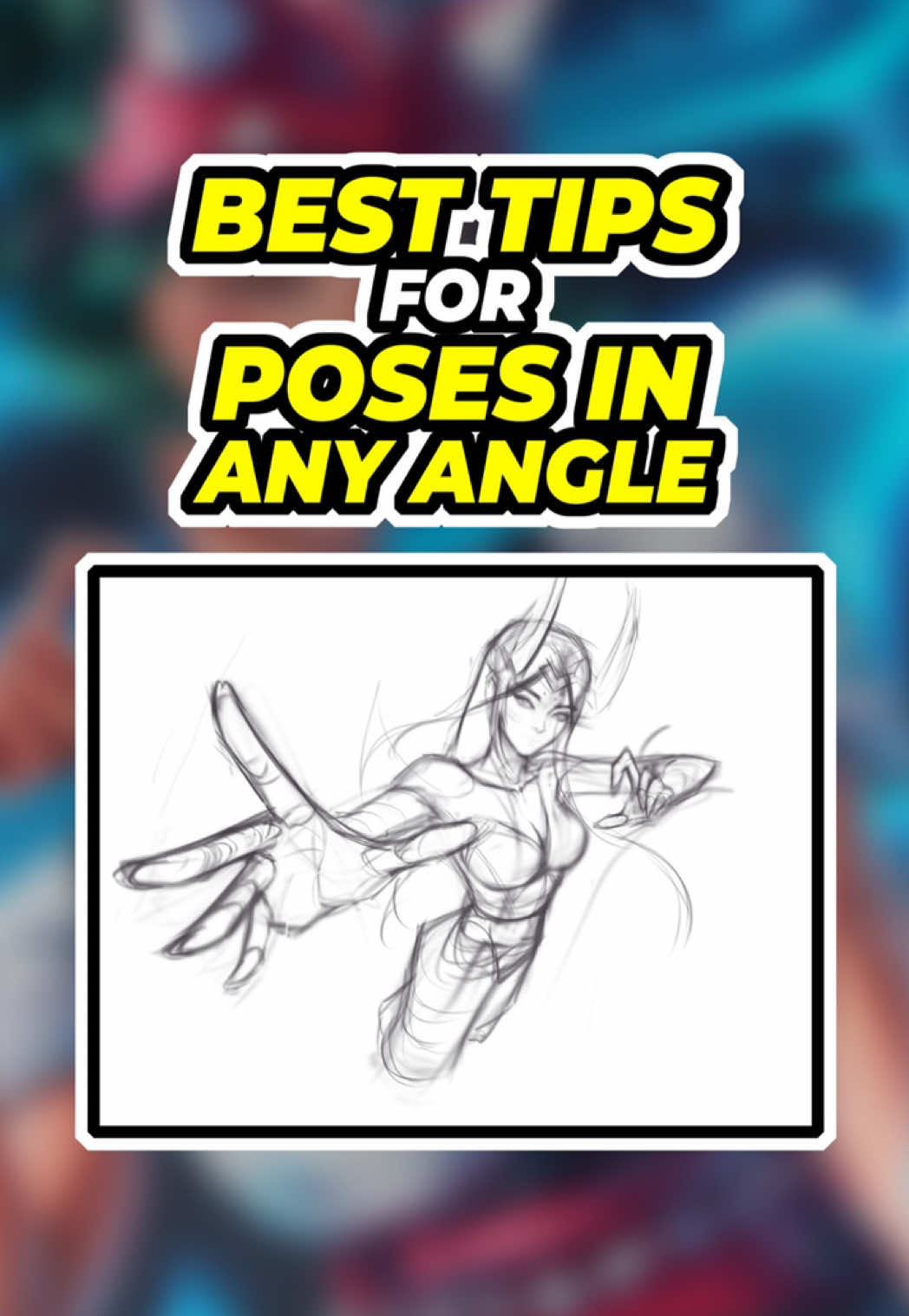 HOW TO DRAW BETTER POSES in ANY ANGLE!! ❗️Monthly tutorials and free brushes in the bio 😅❗️ Yooo!!! Here’s some quick tips for drawing better bodies in perspective!!!! I hope you learn something and ENJOY!!! 🐸 BONUS TIPS 1.    Think of vanishing points and horizontal line 2.    Draw wrapping lines on your subject to see perspective better 3.    Warm up before drawing 4.    Practice rotating objects in 3D space. Like drawing heads, torsos etc in different angles 5.    Trace images and observe perspective #art #howtodraw #practicedrawing #drawingpractice #artprocess             