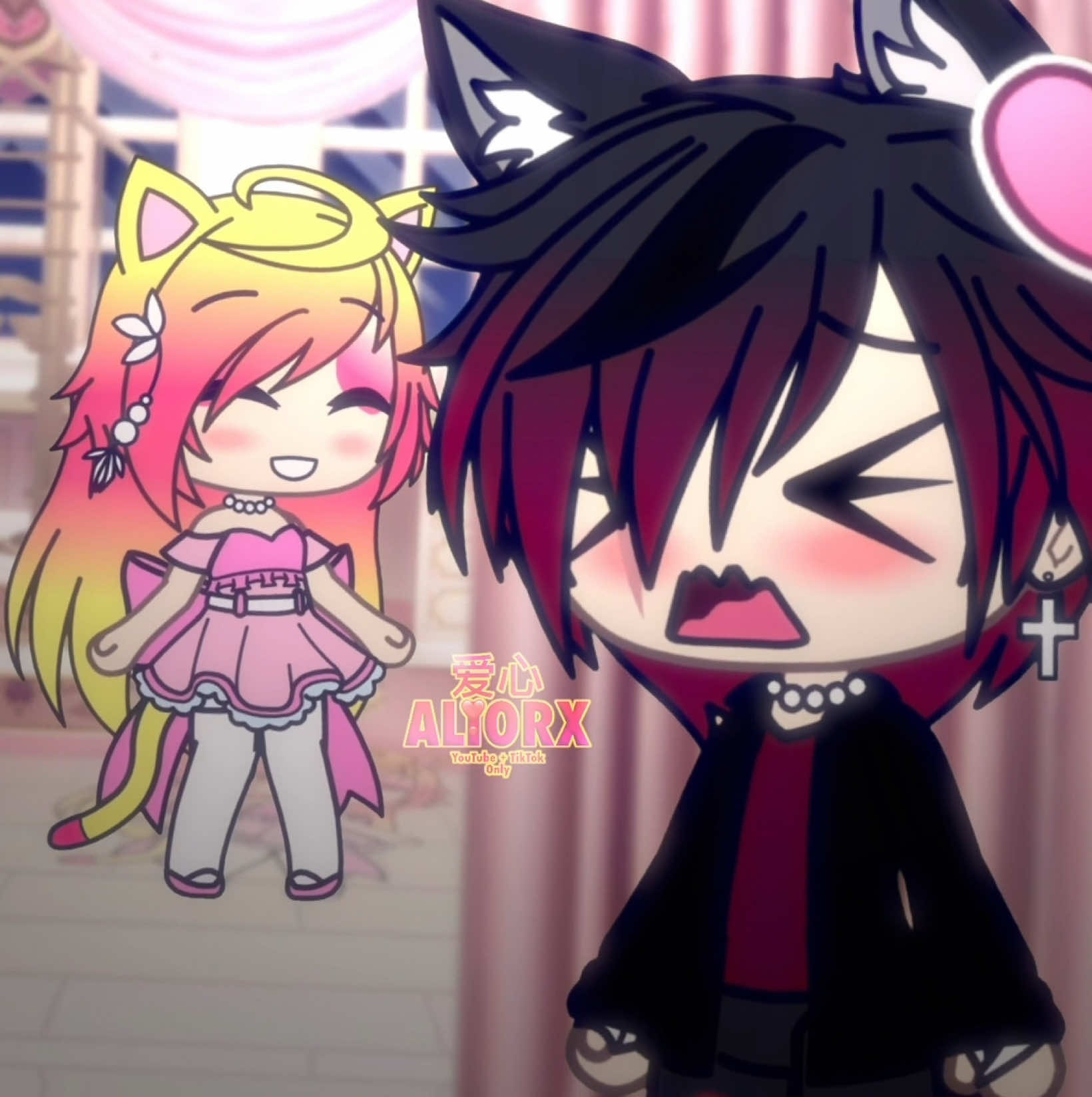 I don’t post this ship enough #2018 #fyp #gacha #ocs #gachalife 