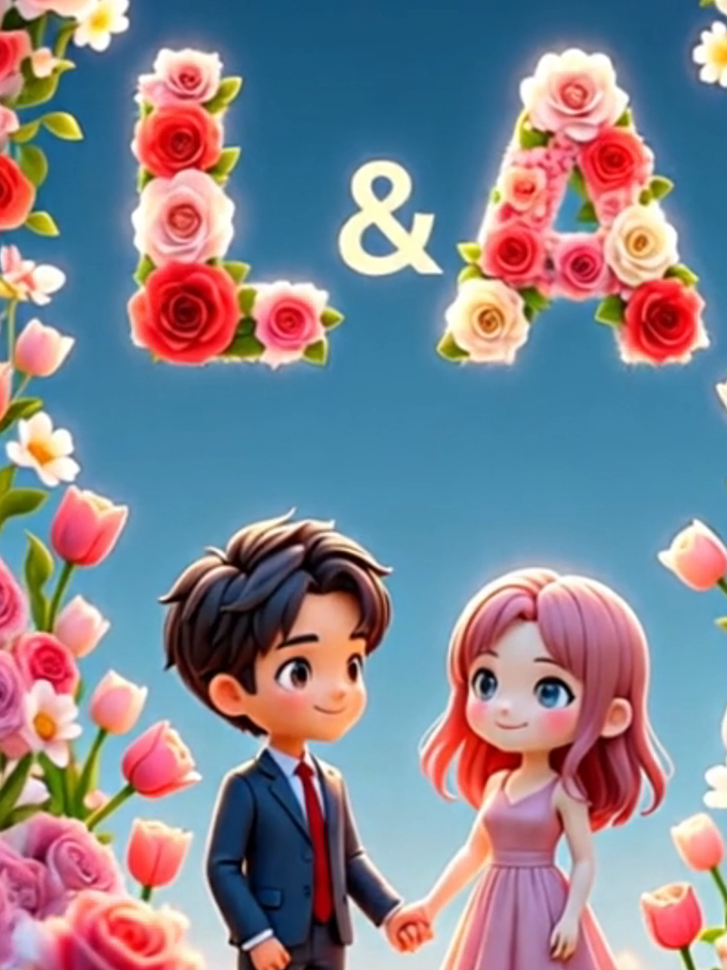 Romantic Profile Pic Ideas 🌸 | Cartoon Couple WhatsApp DP | L and A #LAStatus #foryoupagе #viralvideotiktok #trendingvideo #foryоu #CoupleDP #fyp