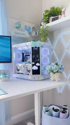 W products from @DeepCool ! I’ve been using their LQ360 WH AIO paired with their FL12 & 14 fans (and reverse fans), and I have been loving them so far! They have been keeping my cpu nice and cool, along with the rest of my case!  I’m super excited to see more updates to their DeepCool software, so that we can customize the LCD screen a bit more! I love the ARGB halo around the magnetic pump cover! Super nice touch.  Thank you so much DeepCool!  #GamingSetup #desksetup #gaming #pcsetup #pcbuild  