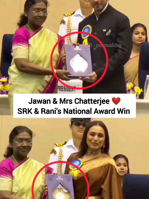 SRK & Rani National Award Moment 2025 ❤️ #shahrukhkhan #rani #foryou #foryoupage #fypシ 