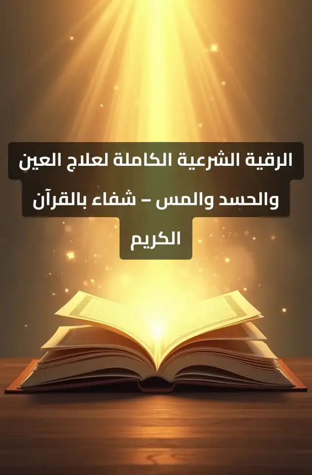الرقية الشرعية هي أفضل وسيلة لحماية المسلم من العين والحسد والمس والسحر، وقد وردت عن النبي صلى الله عليه وسلم آيات وأدعية نافعة تحفظ الإنسان بإذن الله. في هذا الفيديو/المقال ستجد رقية شرعية كاملة تجمع أهم سور وآيات القرآن الكريم مثل سورة الفاتحة، آية الكرسي، المعوذات، وآيات إبطال السحر، بالإضافة إلى الأدعية النبوية الصحيحة التي تقيك من الشرور. الرقية الشرعية بالقرآن تساعد على الشفاء من العين القوية، الحسد الشديد، المس الشيطاني، السحر، الأمراض الروحية، كما أنها تجلب الراحة والطمأنينة والسكينة. استمع أو اقرأ هذه الرقية الشرعية يومياً صباحاً ومساءً مع الاستغفار والصلاة على النبي ﷺ، وستشعر بحفظ الله وعافيته. --- #الرقية_الشرعية #علاج_العين #علاج_الحسد #علاج_المس #الشفاء_بالقرآن  إليك رقية شرعية كاملة يمكن قراءتها على نفسك أو على غيرك (مع النفث والنفخ الخفيف أحيانًا على الجسد أو في ماء للشرب والاغتسال): --- 1. الفاتحة تُقرأ سبع مرات. 2. أوائل سورة البقرة {الم * ذَٰلِكَ الْكِتَابُ لَا رَيْبَ فِيهِ هُدًى لِّلْمُتَّقِينَ...} إلى الآية (5). 3. آية الكرسي {اللَّهُ لَا إِلَٰهَ إِلَّا هُوَ الْحَيُّ الْقَيُّومُ...} (البقرة: 255). 4. آخر آيتين من سورة البقرة {آمَنَ الرَّسُولُ...} إلى آخر السورة. 5. سورة الإخلاص والمعوذتين {قُلْ هُوَ اللَّهُ أَحَدٌ} {قُلْ أَعُوذُ بِرَبِّ الْفَلَقِ} {قُلْ أَعُوذُ بِرَبِّ النَّاسِ} (تُقرأ كل سورة ثلاث مرات). 6. آيات إبطال السحر والحسد والمس الأعراف: {وَأَوْحَيْنَا إِلَىٰ مُوسَىٰ أَنْ أَلْقِ عَصَاكَ...} (117–122). يونس: {فَوَقَعَ الْحَقُّ وَبَطَلَ مَا كَانُوا يَعْمَلُونَ} (81–82). طه: {فَأُلْقِيَ السَّحَرَةُ سُجَّدًا...} (69). 7. أدعية نبوية نافعة «أعوذ بكلمات الله التامة من كل شيطان وهامة ومن كل عين لامة» (ثلاث مرات صباحًا ومساءً). «بسم الله أرقيك من كل شيء يؤذيك، من شر كل نفس أو عين حاسد، الله يشفيك، بسم الله أرقيك» (ثلاث مرات). «اللهم رب الناس، أذهب البأس، اشفِ أنت الشافي، لا شفاء إلا شفاؤك، شفاءً لا يغادر سقمًا». --- 📌 طريقة الاستخدام: تقرأ هذه الآيات والأدعية بخشوع ويقين. يُستحب أن تنفث بعد القراءة على يديك وتمسح بهما جسدك، أو تنفث في ماء للشرب والاغتسال. التكرار يوميًا صباحًا ومساءً مع المحافظة على الأذكار والأوراد. الابتعاد عن المعاصي، والإكثار من الصلاة على النبي ﷺ والاستغفار.