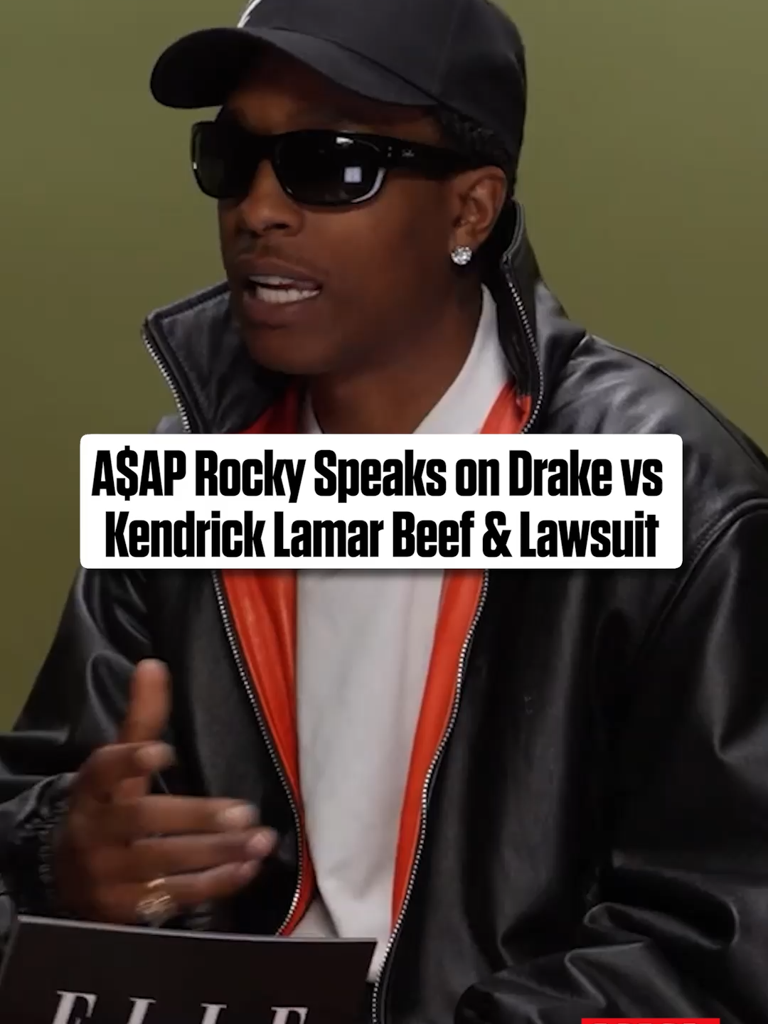 A$AP Rocky explains in his new ELLE cover story why he decided to stay out of the Drake and Kendrick Lamar beef and shares that he’s not feeling Drake’s UMG lawsuit.