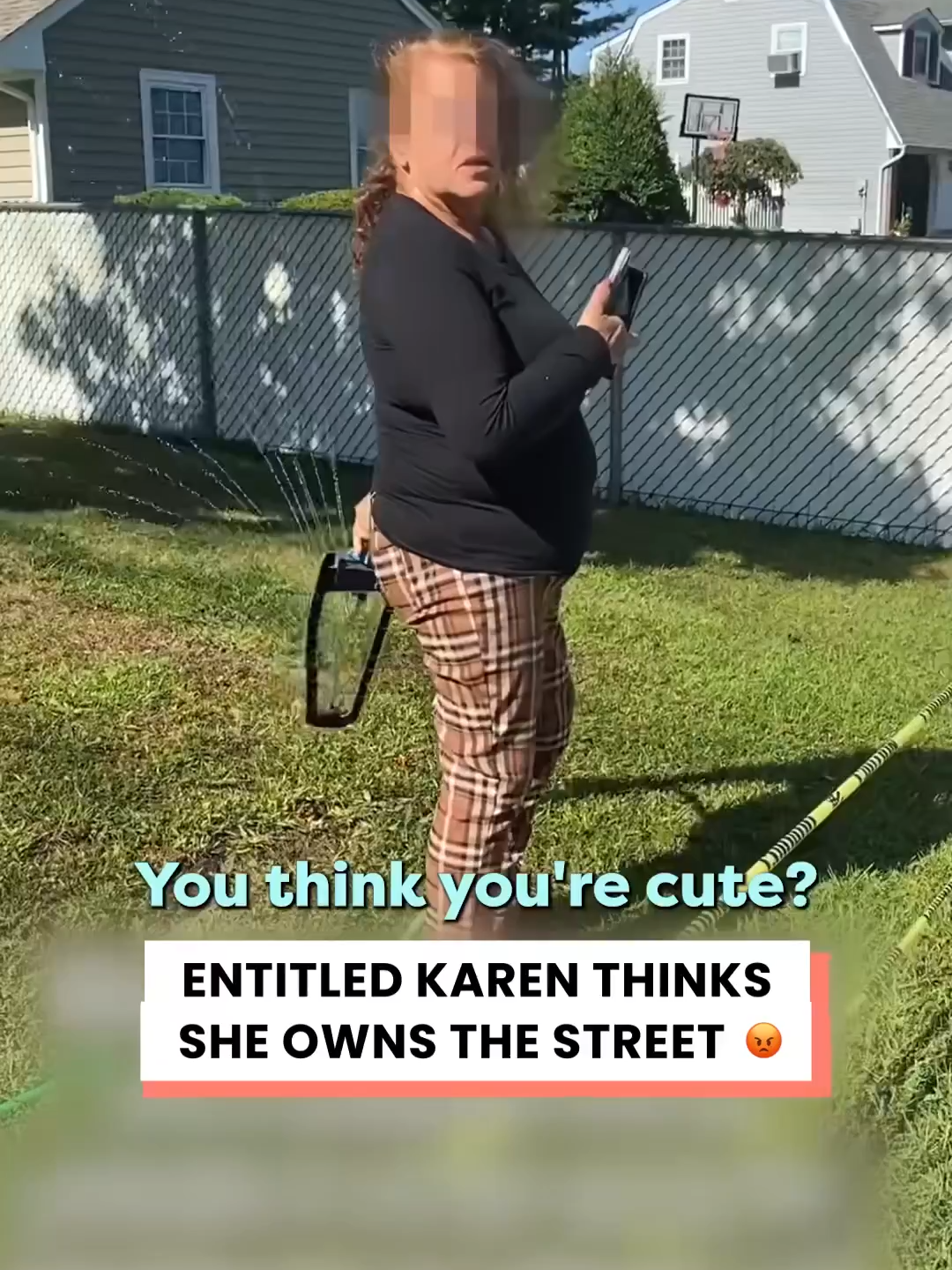 Entitled Karen Thinks She Owns The Street 😡😱