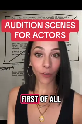 Let’s talk audition scenes  #actor #actingtips #Audition #auditiontips #casting   