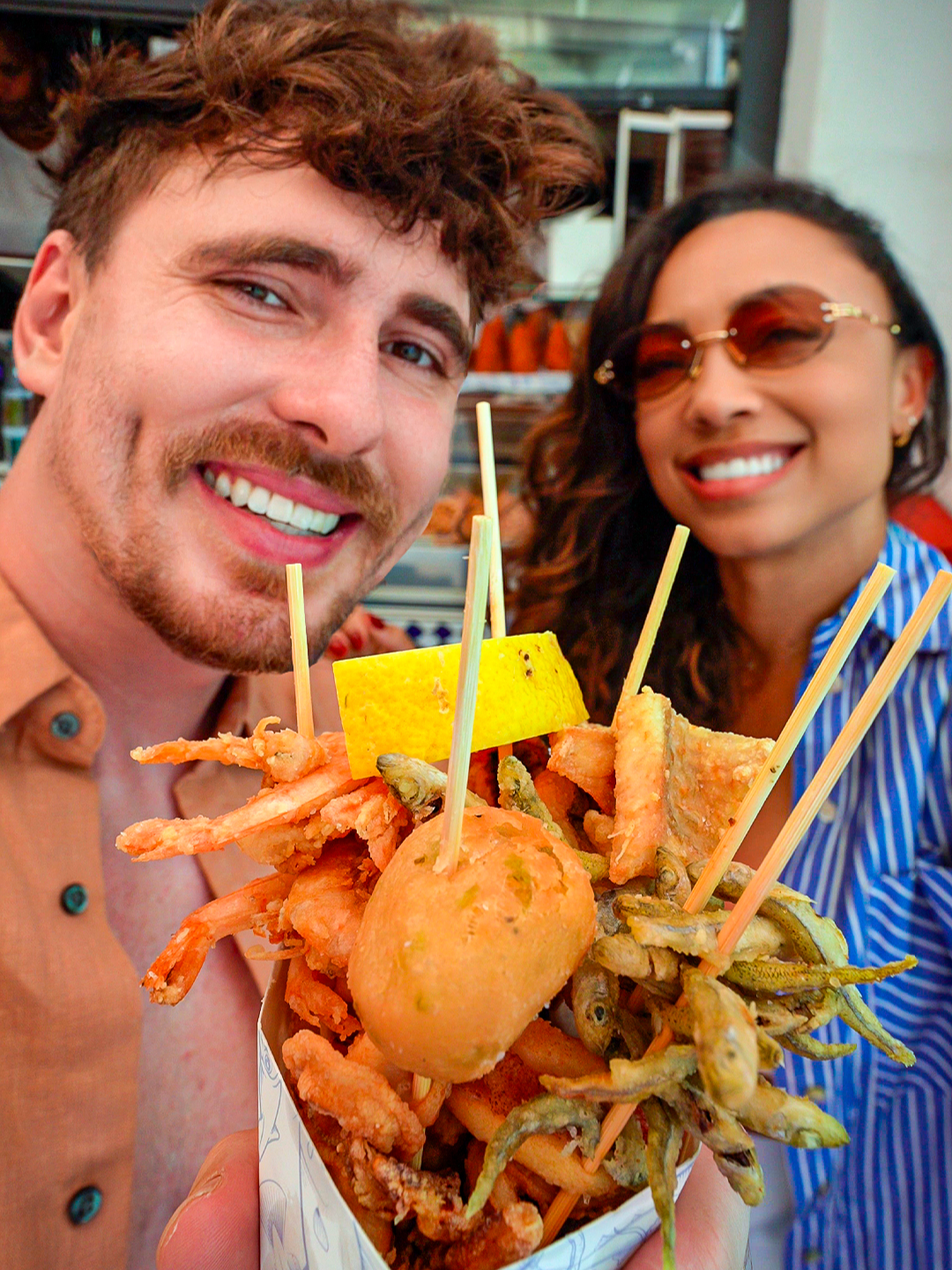 Copão de Frutos do Mar da Costa Amalfitana! 🦑🦐 #review #frutosdomar #italia