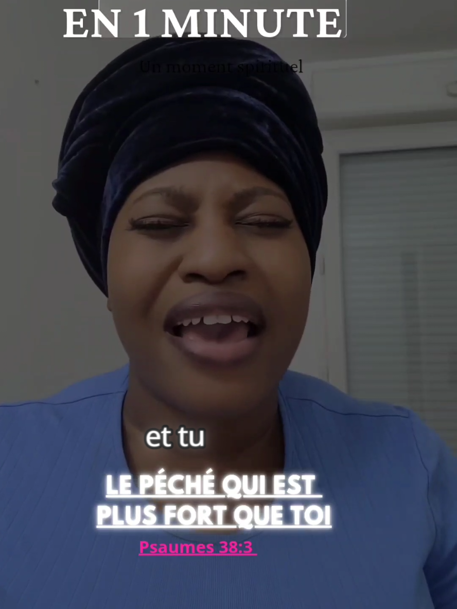 Luttes-tu présentement dans le secret avec un péché ? Aujourd’hui prie avec moi afin de sortir de cette pr!son au nom du Seigneur JÉSUS-CHRIST.  Ma prière en 1 minute : un moment spirituel du 23/09/25 #Maprièreen1minute #Prièrepourvaincrelepeché #Psaumes38 #LeSangduSeigneurJESUSCHRISTsurcettevidéo #Prièrecontrelepeché 