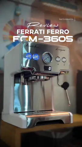 ☕️ This is Ferrati Ferro FCM 3605 La Argenta Edition. Mesin compact, desain elegan, tapi performa tetap bisa diandalkan buat home barista maupun usaha kecil. ✨ @indotarapersada 