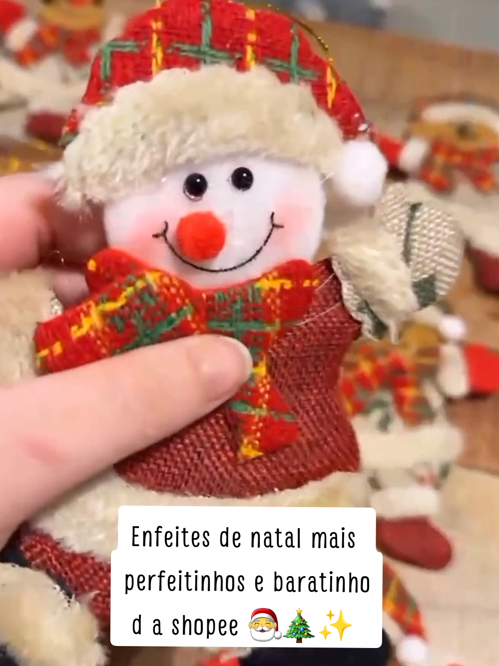 São muito barato. vou colocar na casa toda  #donadecasa #decoracaonatalina #enfeitesdenatal #casadecorada #comprinhas 