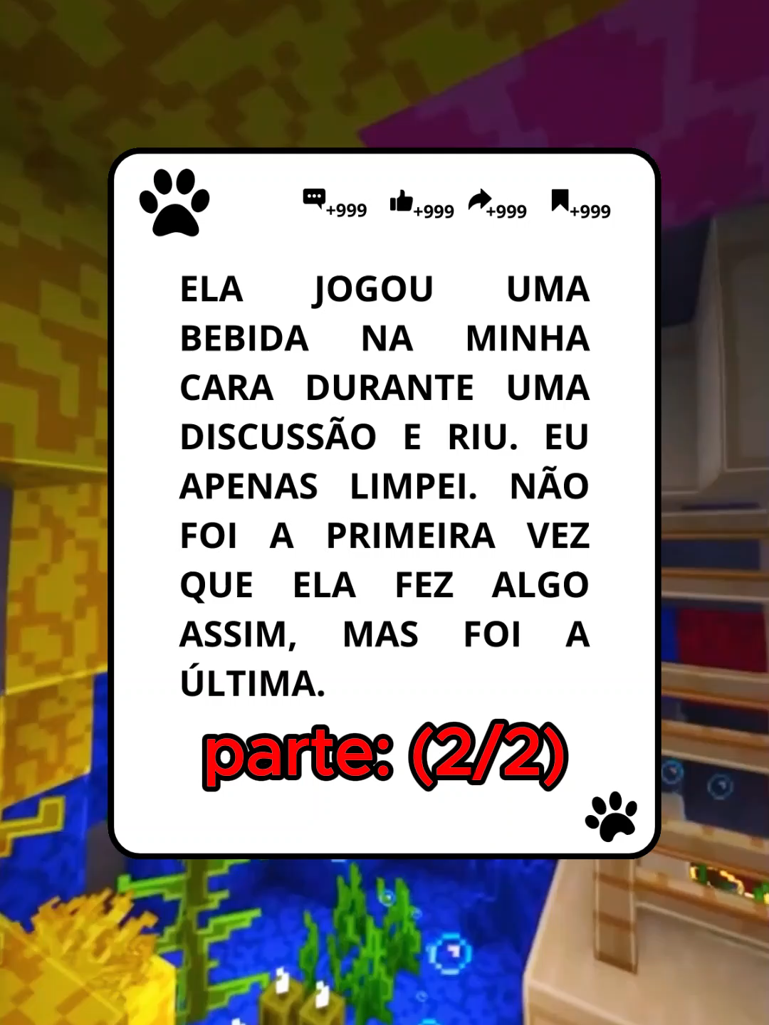 parte 2 / Ela jogou uma bebida na minha cara durante uma discussão e riu. Eu apenas limpei. Não foi a primeira vez que ela fez algo assim, mas foi a última. 5p2 #redditbrasil #relatosdoreddit #reddit #redditstories #historia #relatos #relato #tiktokreddit