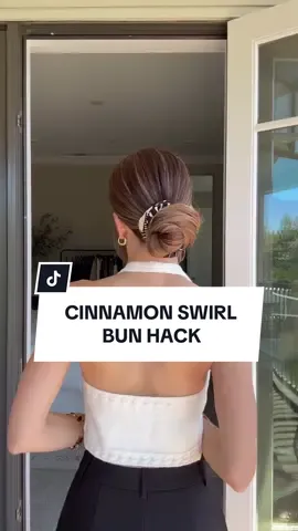 The sweetest hair hack we've seen this season 🤎✨ @Nichole Ciotti shows us how to master the perfect cinnamon swirl scrunchie bun with a jumbo twist ☕  #revolve #fallhairstyles #hairtutorial #hairbun #fyp 