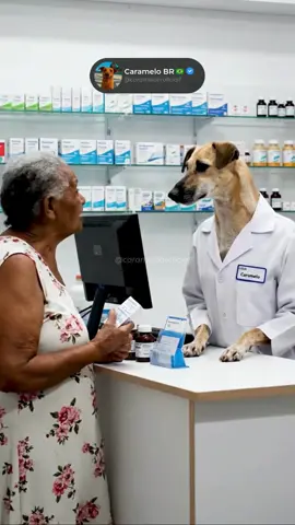 Caramelo farmacêutico haha 🐕🤣  #caramelo #ia 