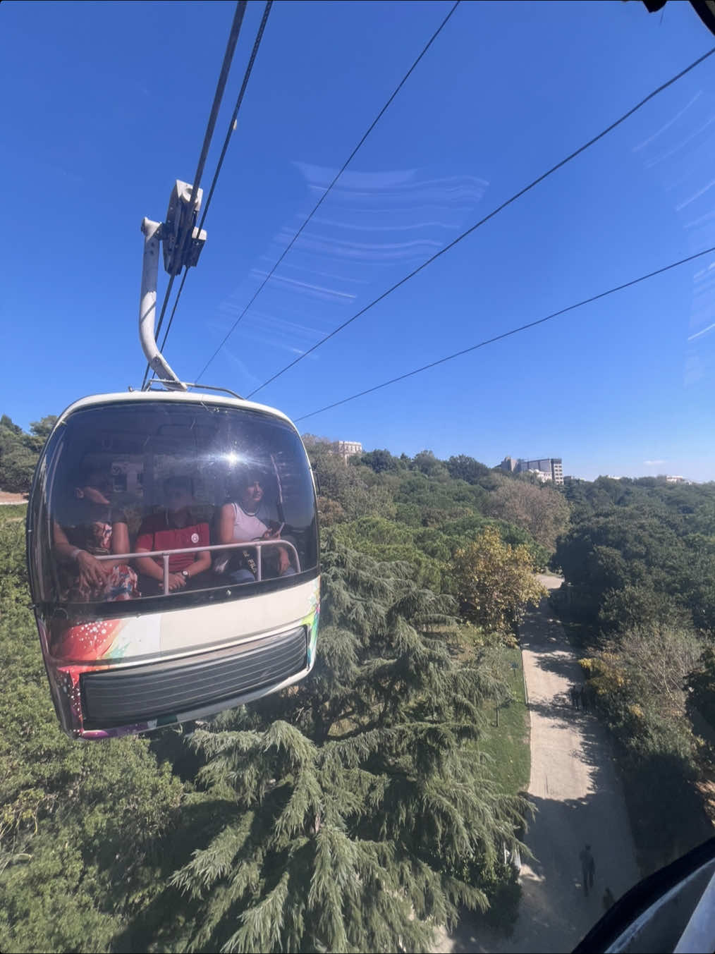 Taking the cable car 🚠 in Istanbul  #istanbul #istanbultok #turkishtok #maçka #türkiye 