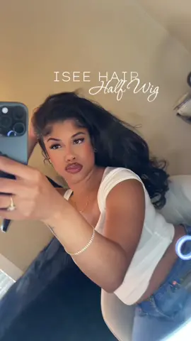 an absolute must in your collection and I’m not done I need the curly one too🤭😍  #halfwig #iseehair #naturalwig #silkpressseason #wearandgowigs 