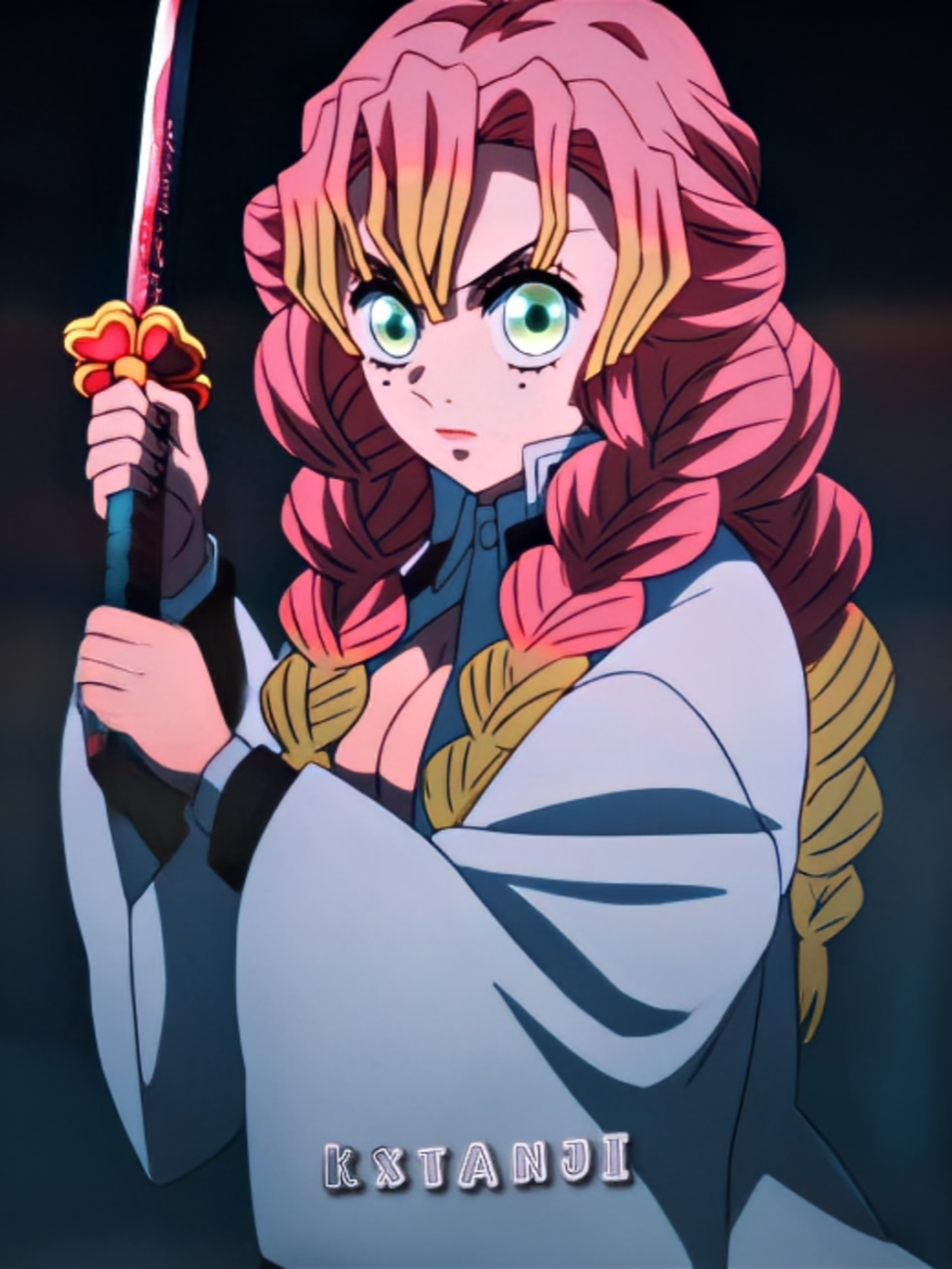 No hay palabras que puedan expresar el cuanto amo a esta mujer 🙇‍♀️ // ¿Nueva marca de agua? Aunque aún tengo algo que ajustar #mitsuri #mitsurikanroji #demonslayer #fyp #mitsuriedit