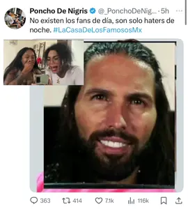 Atención 🚨‼️‼️ ya no somos bots ahora somos haters de noche !! Y no existimos 😹 hahaha  #dalilahpolanco #shiky #lcdlfmx #lacasadelosfamosos #dia 