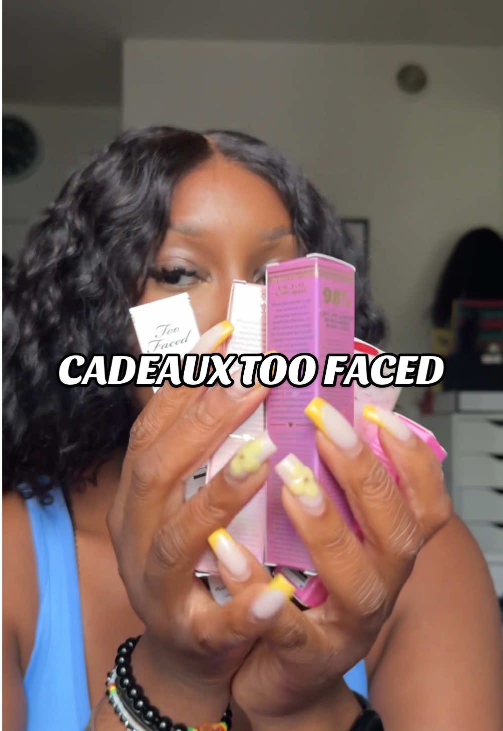 Réponse à @A_Roxane🎀 voici tout ce que j’ai eu au Pop UP de chez Too Faced 🥰 #toofaced #popup #cadeaux #makeup 