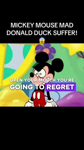 DONALD DUCK SCREAMS FOR MERCY! #fyp #mickeymouse #goofy #clubhouse #donaldduck 