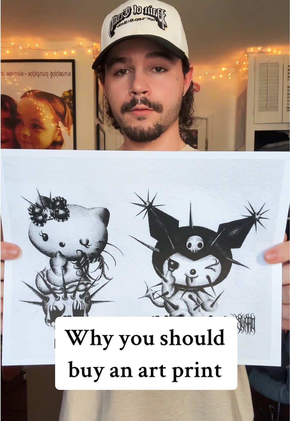 Why I like selling prints so much #tattooartist #losangeles #darkart #wallart 