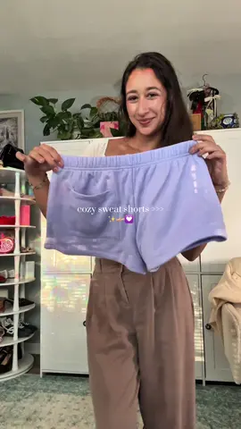 so comfy for lounging omg. need them in black too, i got them size medium! 🤍✨ #florencebymillsfashion #sweatshorts #tiktokshopfallfashion #tiktokshoprestock #fallfashioninspo 