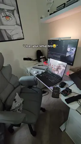 Dont judge by the setup its cover (yes im gonna clean it later)#GamingSetup #desksetup #pc #setup 