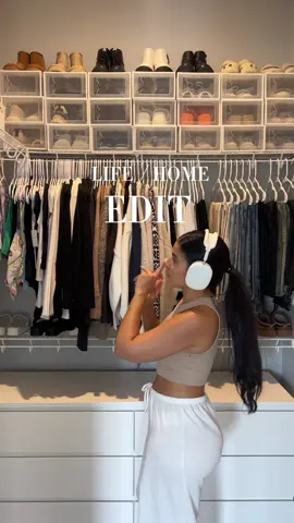 next up on my ✨ LIFE / HOME EDIT ✨ we have my main closet… not a lot came out, but it’s the thought that counts 🥴 #organizedhome #organizing #declutter #closetcleanout #organizewithme   @IKEA @Amazon Home 