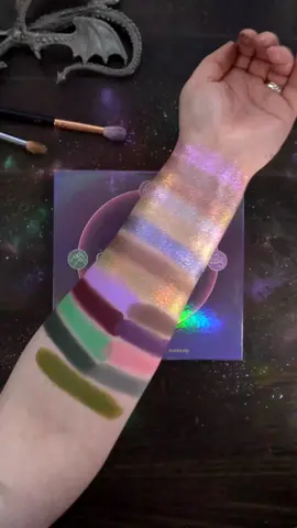 Swatches of the new Coalescence palette from Bella Beaute Bar and Noopur Makeup!! Plus the new Radioactive single cause you know I had to get it. Ngl, kids, I'm really on the struggle bus this week. But I hope the swatches make up for my lack of chattiness. /**PRODUCTS**/ Coalescence palette by @bellabeautebar and @noopur_makeup - Use code UNIVERSALPALETTEBUILDER or code NOOPUR for 10% off!