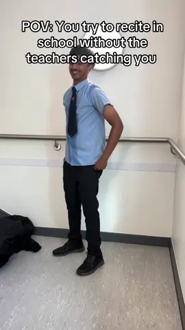 Stealth mode: Quran edition🥷😂 #muslimtiktok #school #islamic_video #fyp #stealthmode 