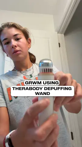 Between school, practice, and tournaments I travel a lot, but this Depuffing Wand? Total game-changer. It gives me a full-face refresh in minutes, perfect for my 6am GRWM routine. ✨ #TheraFace #DepuffingWand @Therabody 